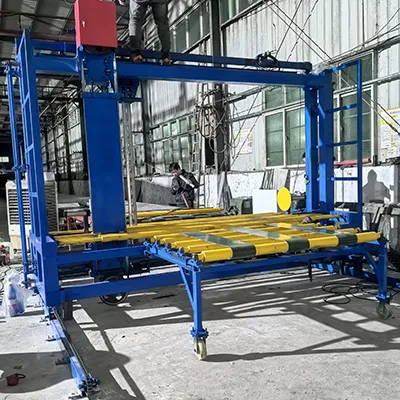 설치 중인 맞춤형 연속 발포 라인 이중 블레이드